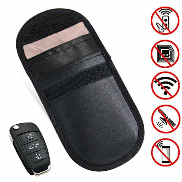 Avaimeton RFID-suojausauton avainkotelo Black one size