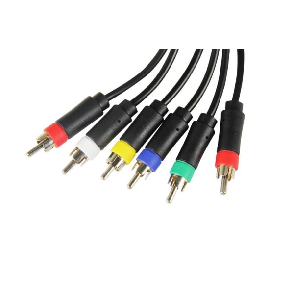 Multi-RGB-kabel til Wii, Xbox, 360, PS2, PS3 Grey one size