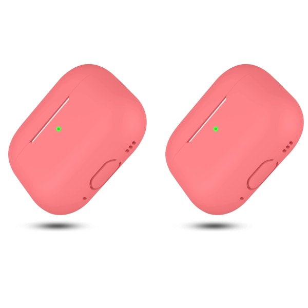 2x Vaaleanpunainen Airpods PRO 2 silikonikuorikotelo Pink one size