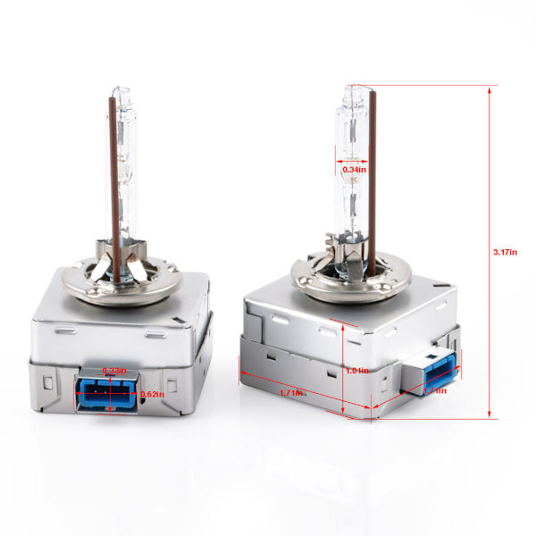 Xenon lamper D8S 5500K, 2-pak Silver one size