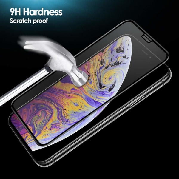 Härdat Glasskydd iPhone 11 Pro /  X / Xs 5D Full Fit Transparent