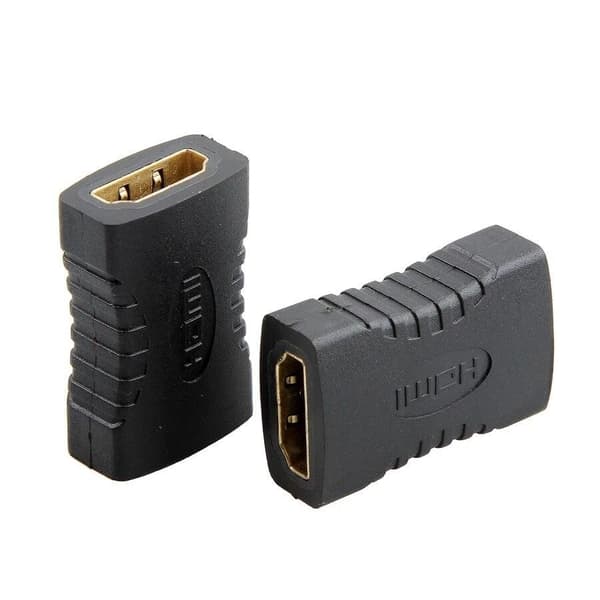3x HDMI-adapter, 19 pin kvinne til kvinne Black