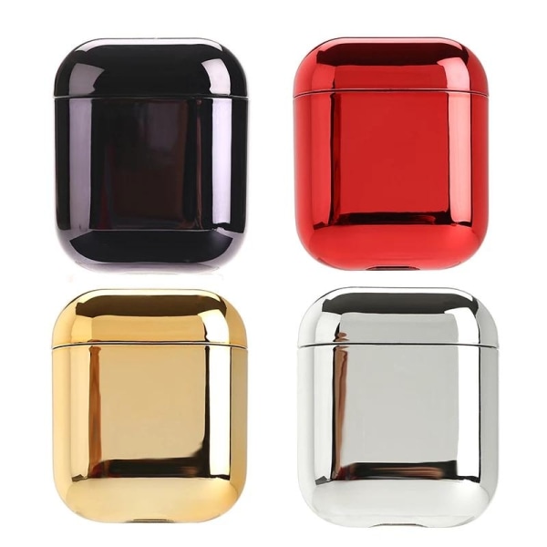 2x Kultainen sähkölevykotelo Apple Airpods / Airpods 2 Gold one size