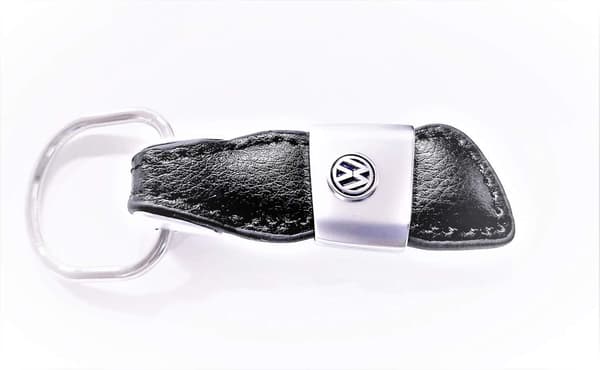 Aito nahka VW avaimenperä Black one size