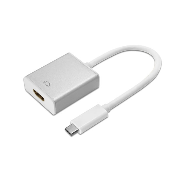 USB 3.1 Type-C / HDMI Kabel Adapter Silver