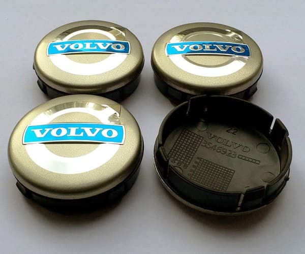 Volvo 02-64MM 4-pack Center kattaa Volvon Silver one size