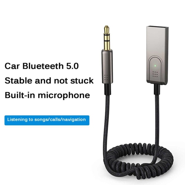 Trådlös USB Bluetooth 5.0 Ljudmottagare 3.5mm AUX Silver one size