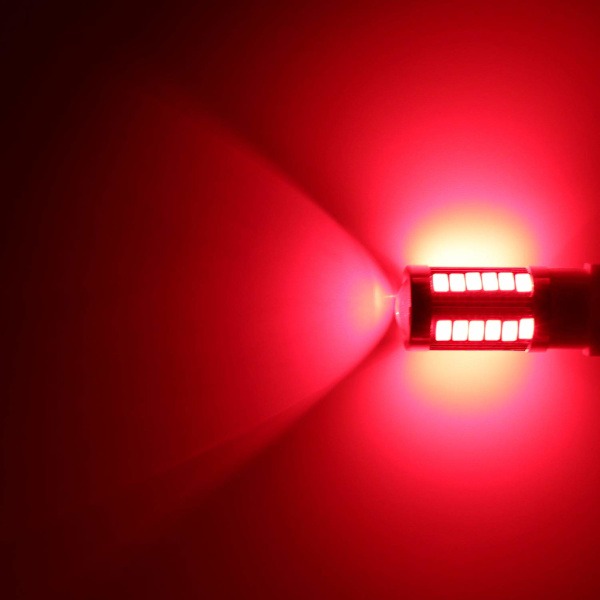 2x rød 7443 W21W T20 33st smd 5730 Red one size