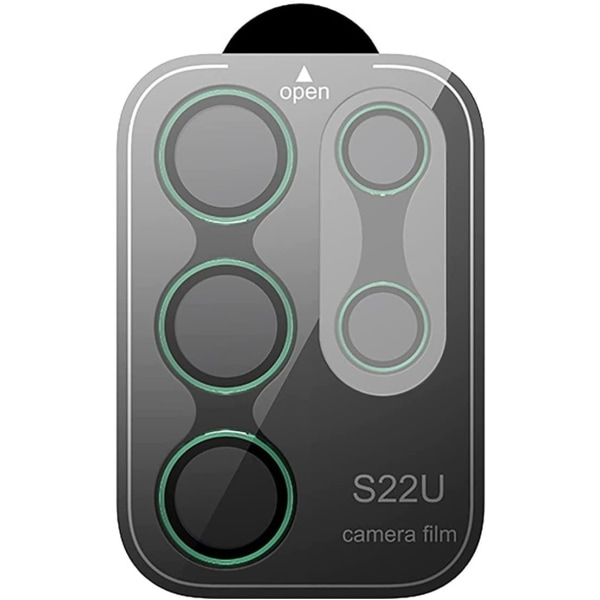 Grønt Samsung S22 Ultra kameralinsedeksel Transparent one size