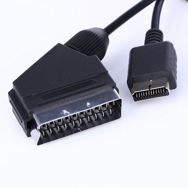Playstation PS1/2/3  Scart kabel Svart