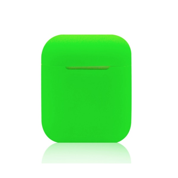 Silikone Cover Case til Apple Airpods / Airpods 2 - Grøn Green one size