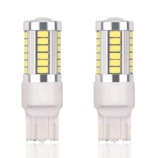 2x 7443 W21W T20 33st smd 5730 Hvit White one size