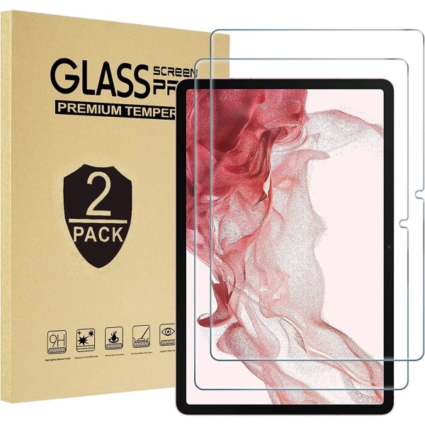 2x Skærmdæksel til hærdet glas til Samsung  S7 S8 Tab Transparent