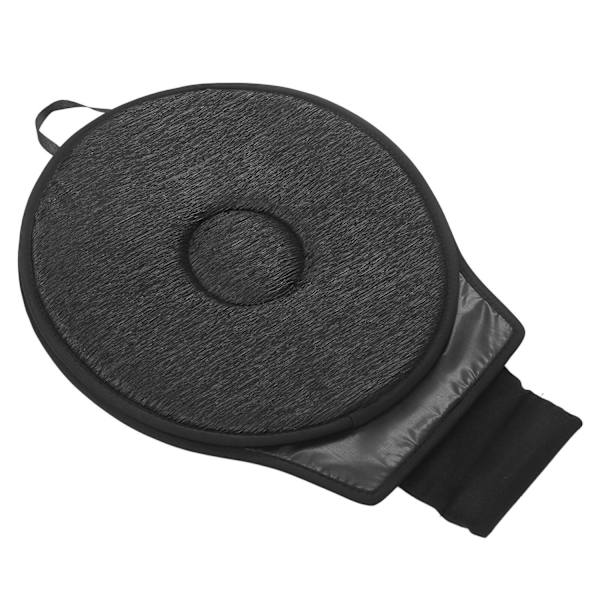 Ergonomisk roterende sædehynde Drejelig ortopædisk spinning sædehynde Bilsædehynde Black