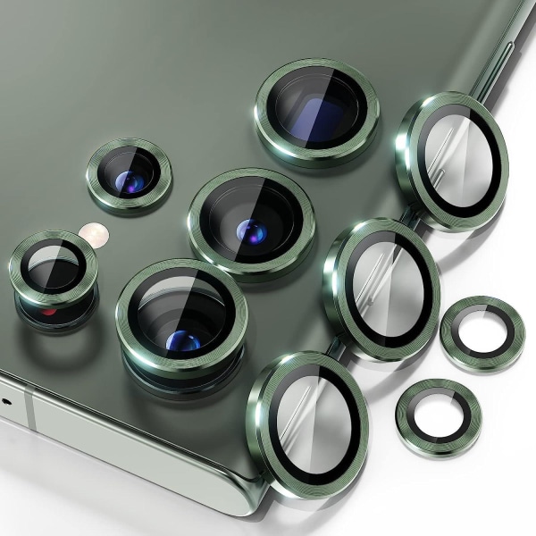 Grön Samsung S23 Ultra Kamera Linsskydd Transparent one size