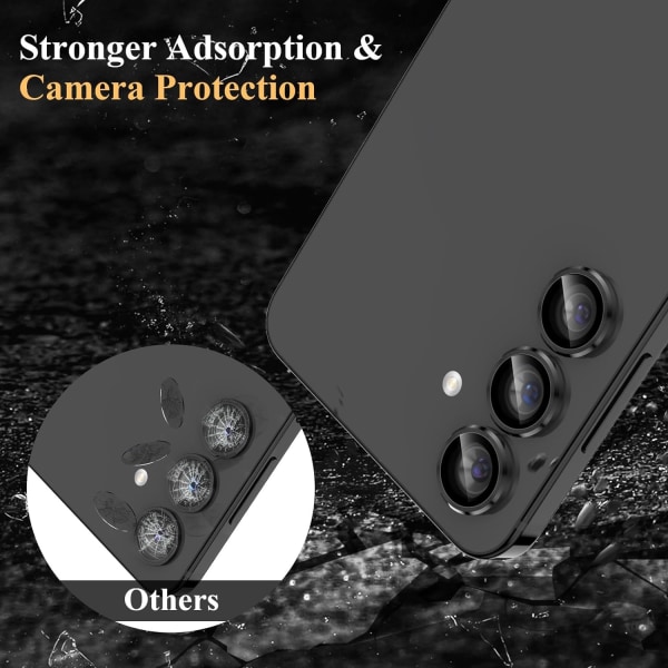 Vihreä Samsung S24+ Plus -kameran linssisuojus Transparent one size