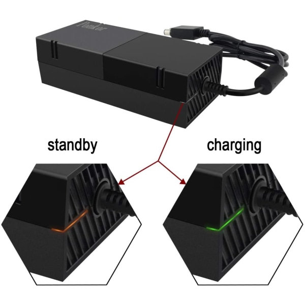 Strömadapter AC adapter till Microsoft Xbox One grå one size