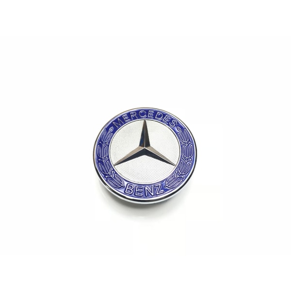 Mercedes-Benz-huppu tunnus sininen 57mm Blue one size