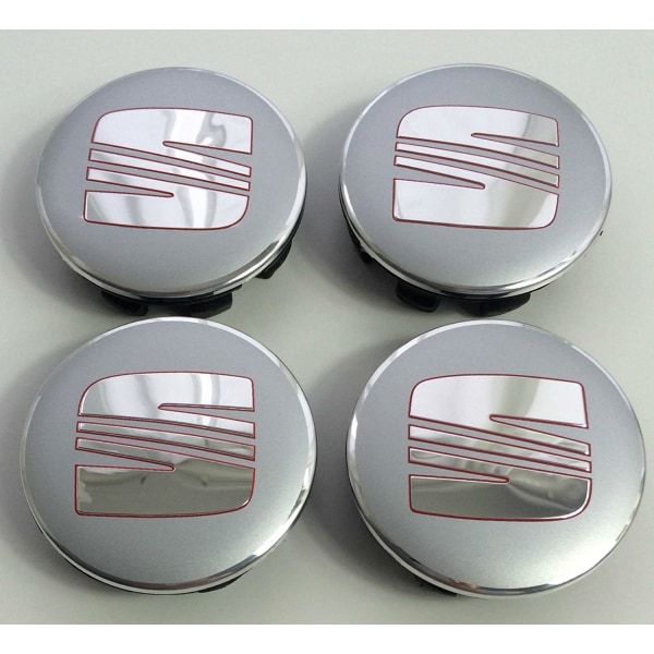 Seat03 - 63MM 4-pack keskiö peittää istuimen Silver one size