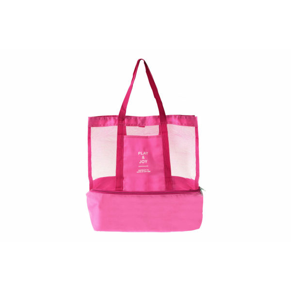 Stor fleksibel taske med ekstra kølig pladsrosa Pink one size