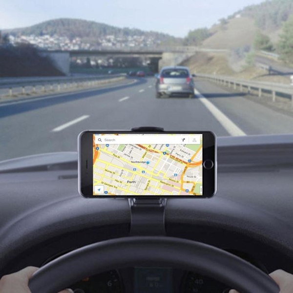 Mobilholder til instrumentbræt 360 roterende Black