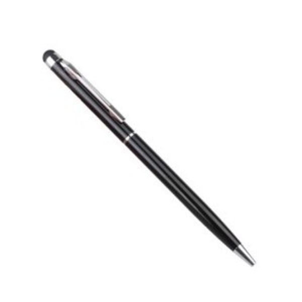 3x Sort 2 i 1 kuglepunkt + Stylus Pen til iPad, iPhone + flere . Black