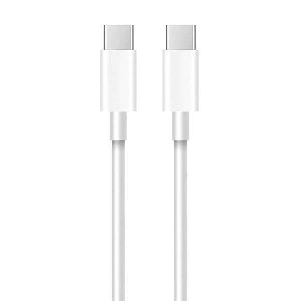 2x USB-C till USB-C Snabbladdningskabel (1 m) Vit