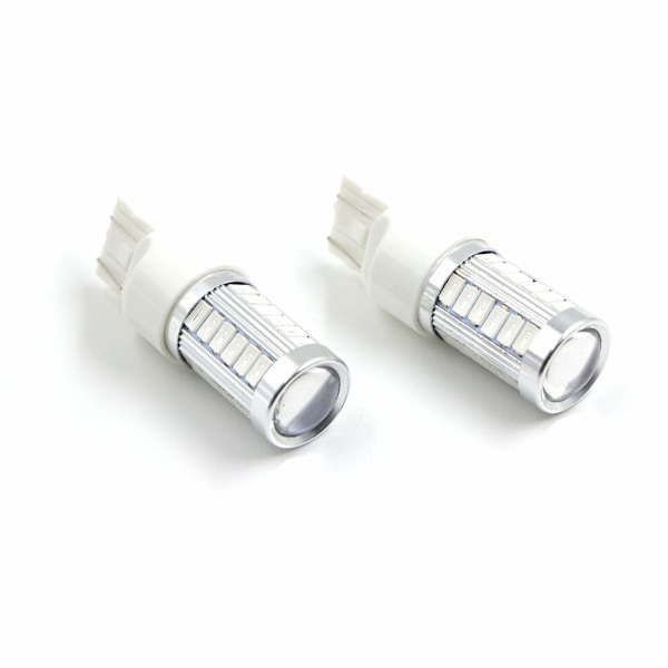 2x punainen 7443 W21W T20 33. smd 5730 Red one size