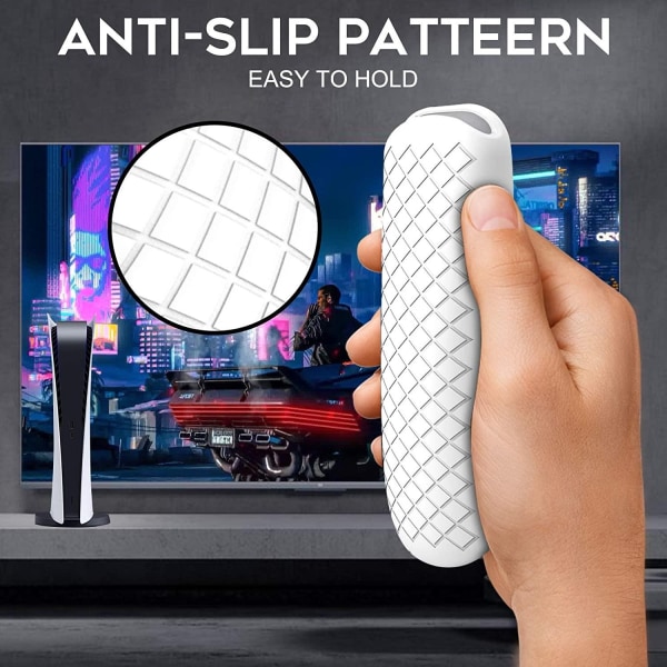 2x Silikon Skyddsfodral för Playstation 5 PS5 Fjärrkontroll - Vit Vit one size