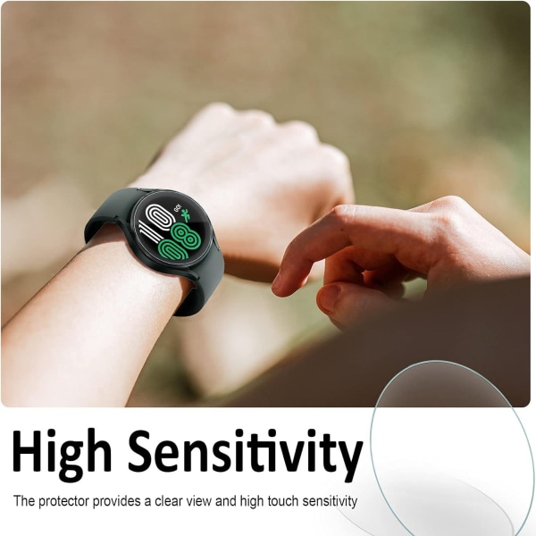 2x Hærdet glasskærmbeskytter til Samsung Galaxy Watch 44mm Transparent one size