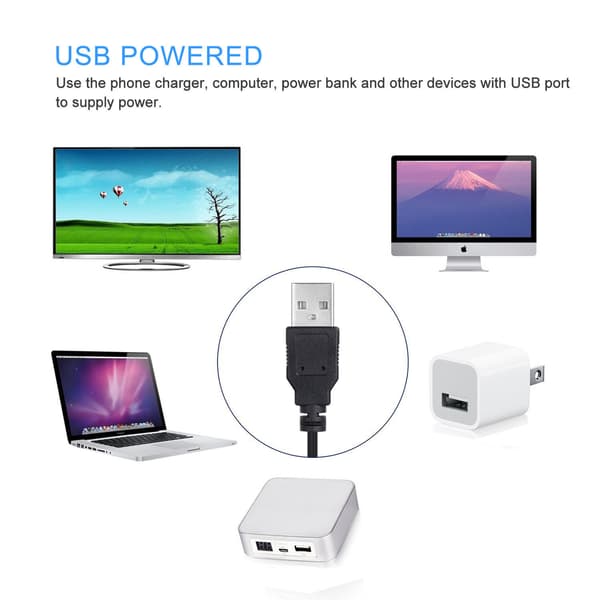 LED-loop for TV Google / Wifi + Fjernkontroll + lydkontroll White one size