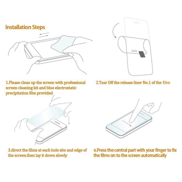 3x Fuld skærmbeskyttelse til Samsung S9 i plast Transparent one size