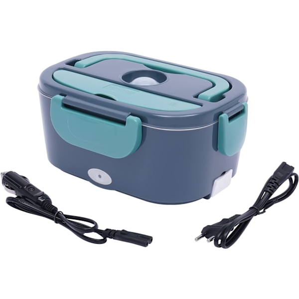 1,5L rustfri elektrisk madkasse 12/24v / 230v bil lastbil kontor 60W Green one size