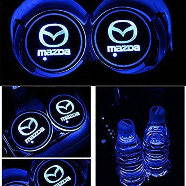 2X Mazda Led bundplade til krusholdere Silver one size