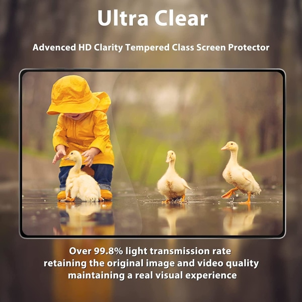 Skærmbeskytter i hærdet glas til Samsung Galaxy Tab S8 Ultra Transparent