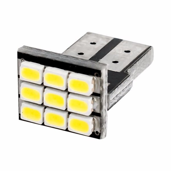 2X T10 / w5w LED-lamppu 12 kpl (erittäin ohut) Black