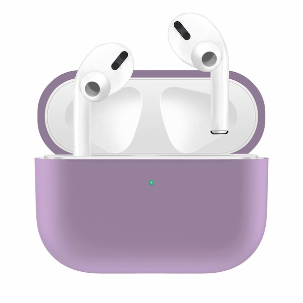2x Silikon skalletui til Apple Airpods PRO Purple Purple one size