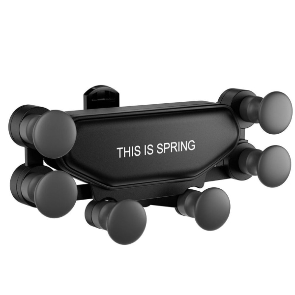 Mobiiliteline autoon - Spring Gravity auton pidikkeen ilmanotto Black