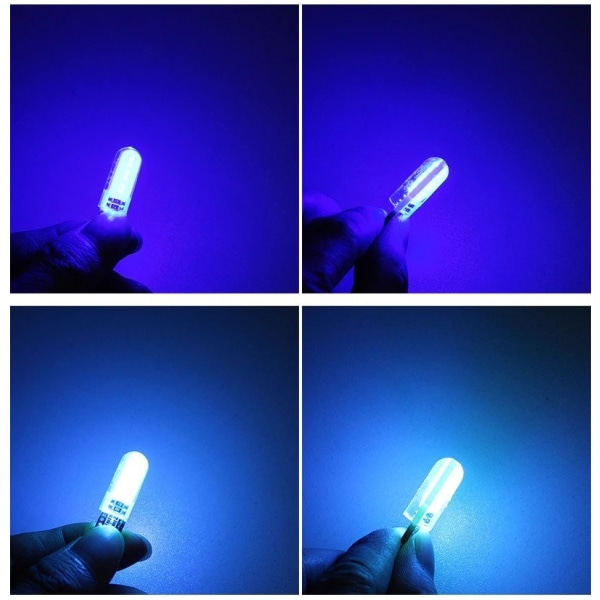 4X CANBUS T10 W5W 12 LED - Jää sininen Ice blue one size