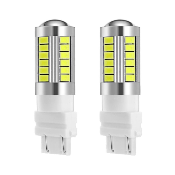 2x Red 3157 P27 / 7W T25 33st smd 5730 White