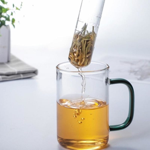 Smakfull och elegant teinfuserare tea tesil i glas Transparent one size
