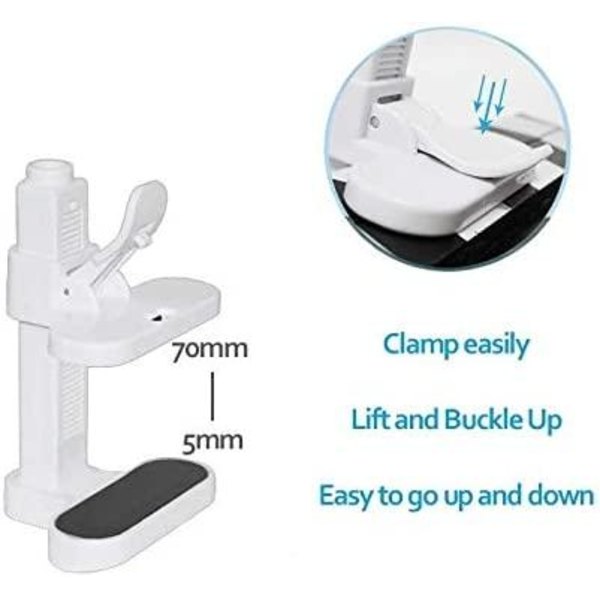 Slangeholder til CPAP Slip for alle sammenfiltringer med din CPAP slange White one size
