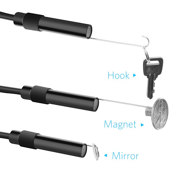 20M WIFI inspektionskamera för Android iPhone,Android,Windows Svart