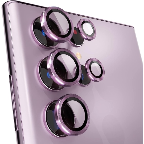 Burgundy Samsung S24 Ultra Kamera Linsskydd Transparent one size