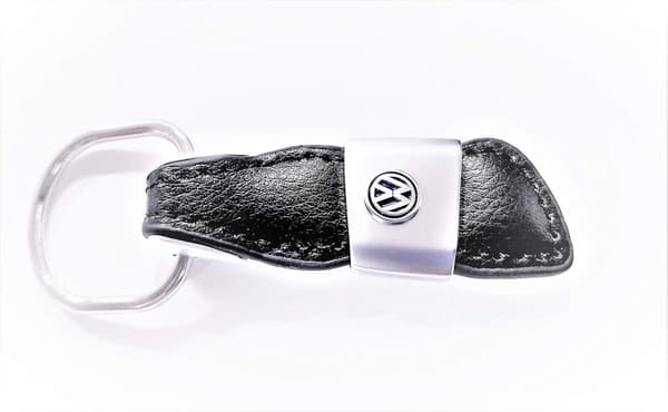 Aito nahka VW avaimenperä Black one size