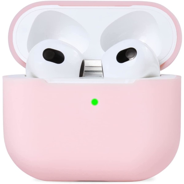 Pink Apple AirPods 3 etui silikone beskyttende etui til AirPods Pink one size