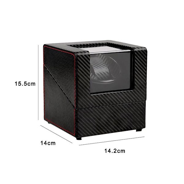 Luksuriøs Carbon Watch Winder / Watch Box Black one size