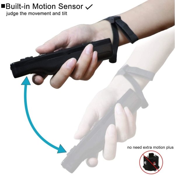 Wii Remote Plus + Nunchuck Motion Plus (Svart) Svart one size