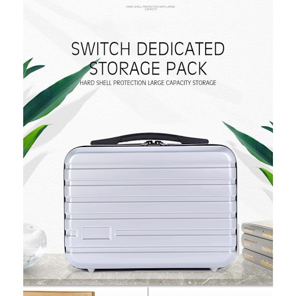 Deluxe-säilytyslaukku, yhteensopiva Nintendo Switchille Silver