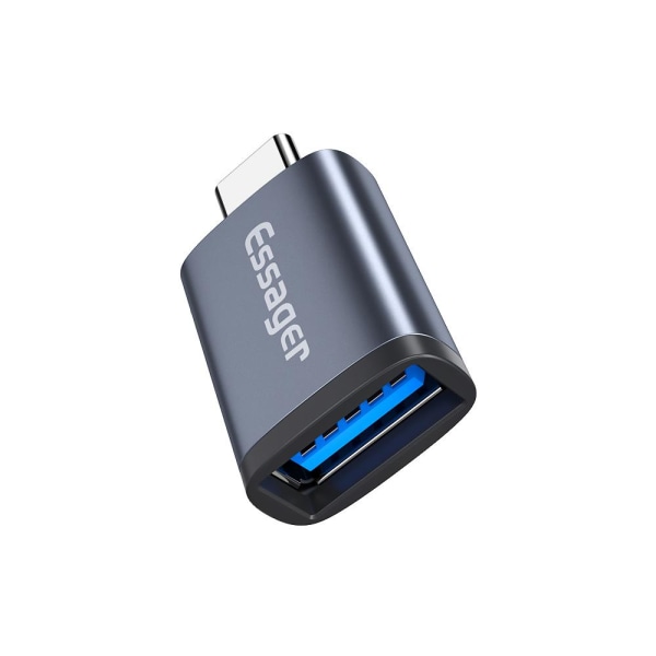 USB C - USB -sovitin tiedonsiirto nopealla nopeudella, USB-C - U Grey one size